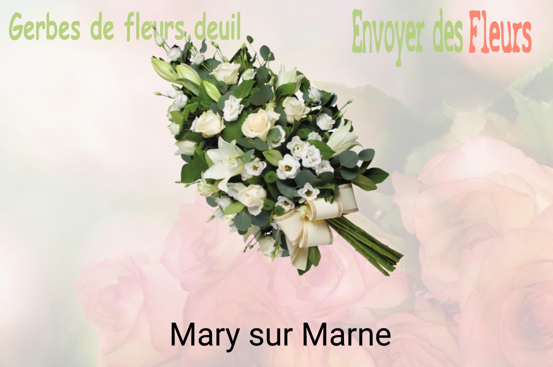 Gerbe de fleurs de deuil livrée à Mary-sur-Marne